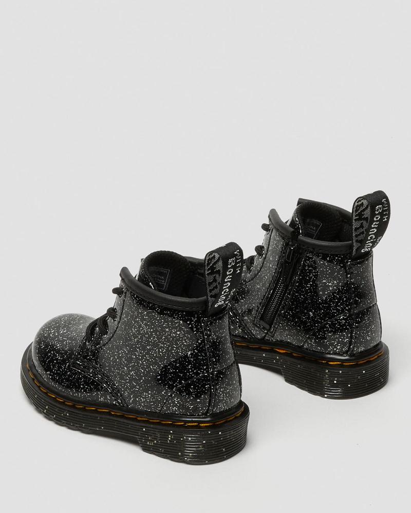 Infant 1460 Glitter Ankle Alkalmi Csizma Gyerek Fekete | HU 163YXF